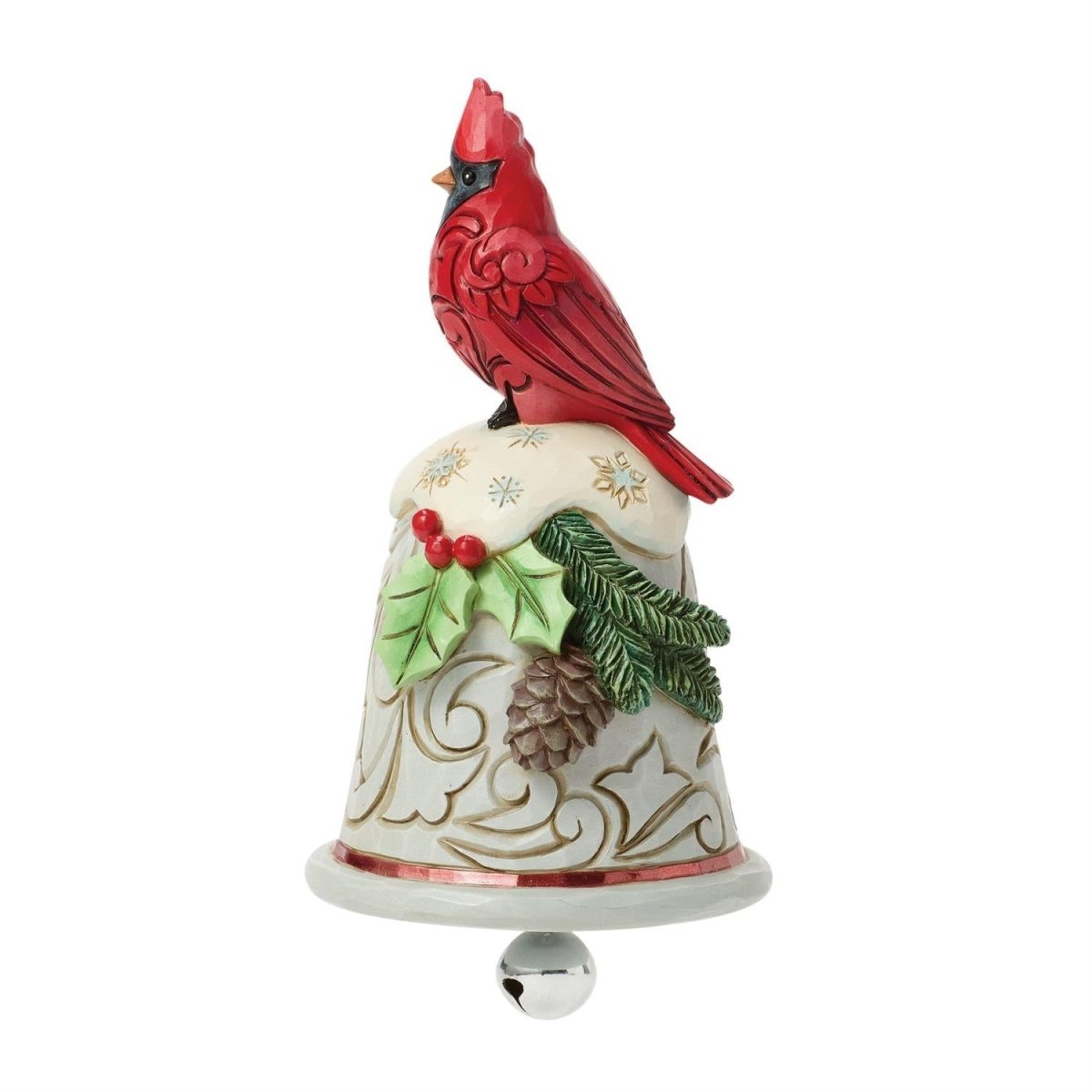 Cardinal Perched on Bell Pint - Nifty Decor & More
