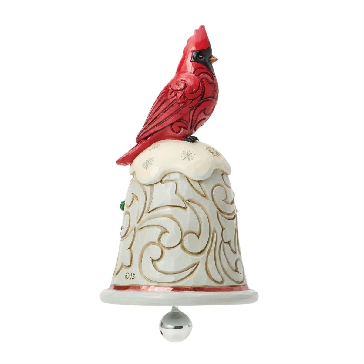 Cardinal Perched on Bell Pint - Nifty Decor & More