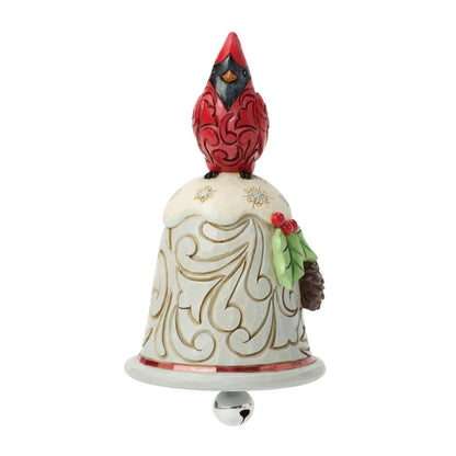 Cardinal Perched on Bell Pint - Nifty Decor & More