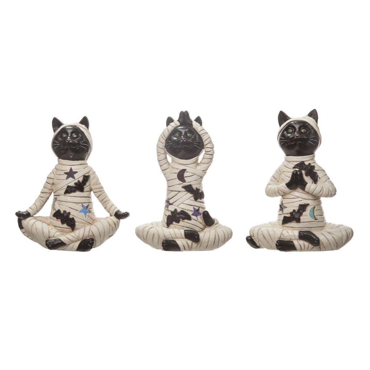 Cat Mummy Posing Halloween Resin Figurine - Nifty Decor & More