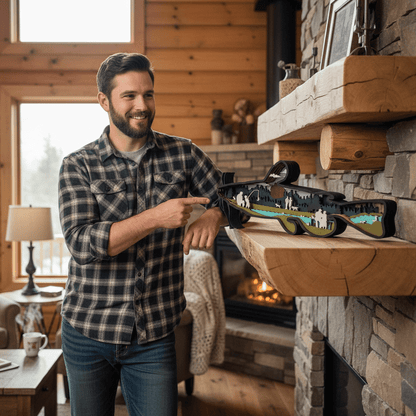 Catfish 3D Shelf Sitter Handcrafted Wooden Fishing Decor and Cabin Accent - Nifty Decor & More