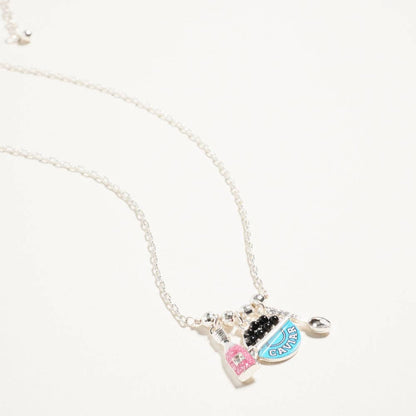 Caviar Fish Champagne Charm Chain Necklace - Nifty Decor & More