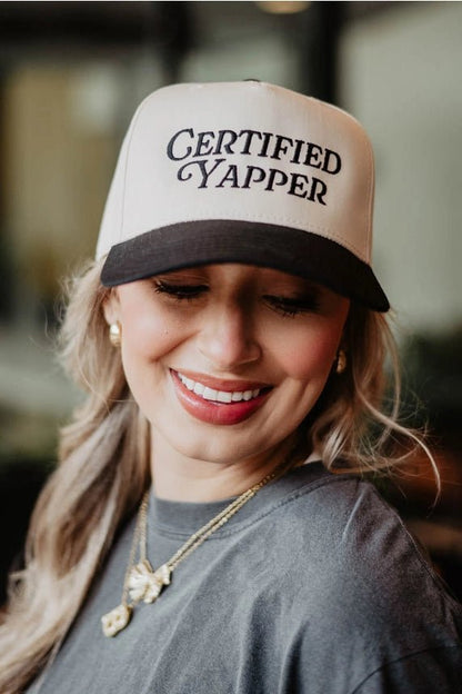 Certified Yapper Two - Toned Vintage Hat - Nifty Decor & More