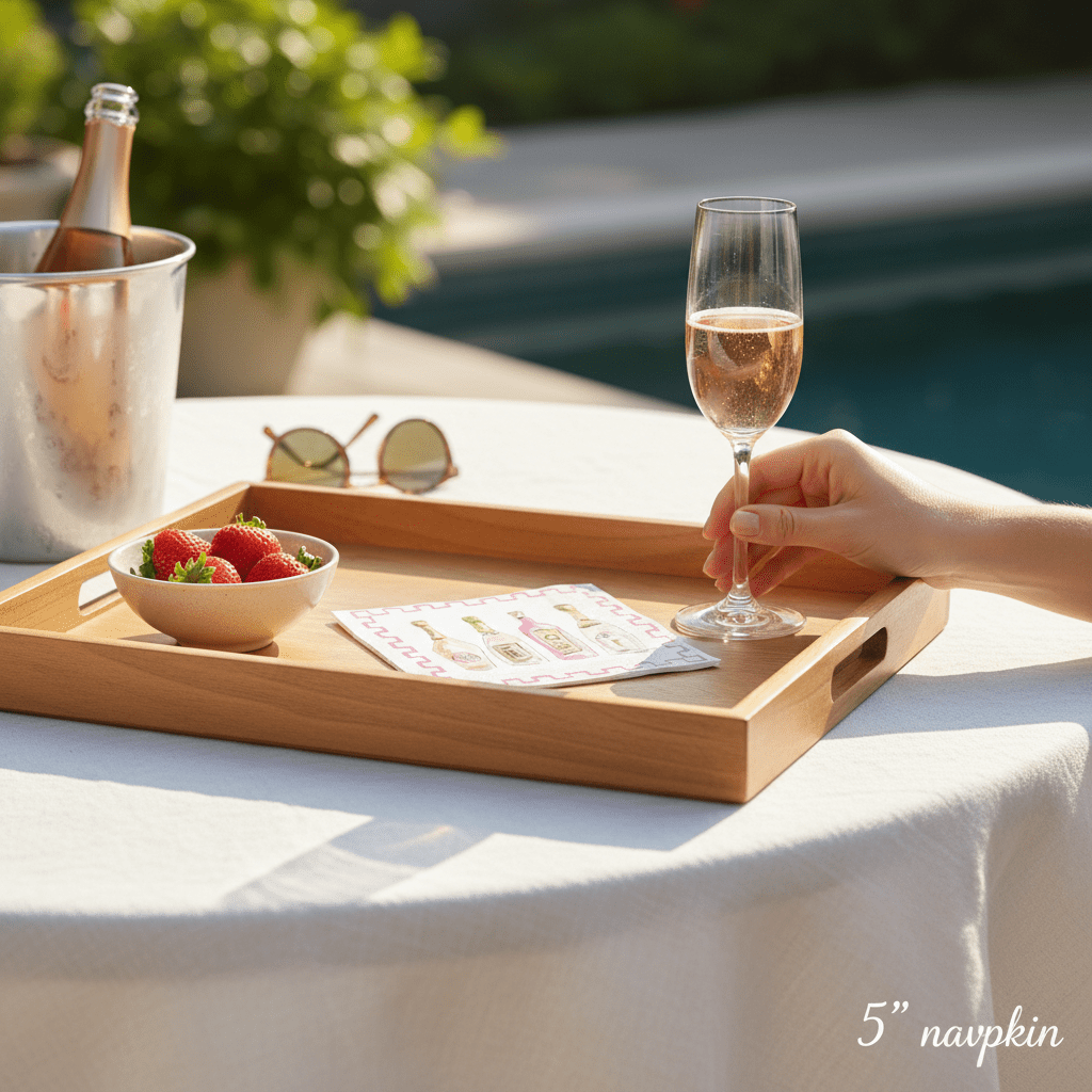 Champagne Paper Cocktail Napkin 20 Ct - Nifty Decor & More