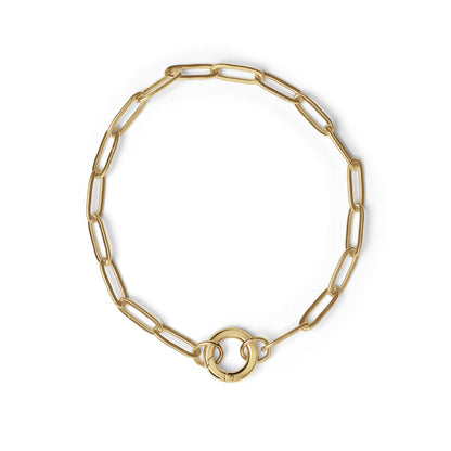 Charm Keeper Paperclip Bracelet, Stainless Steel, Elegant Gift for Mom, Mother's Day Special, Preppy Women's Accessory