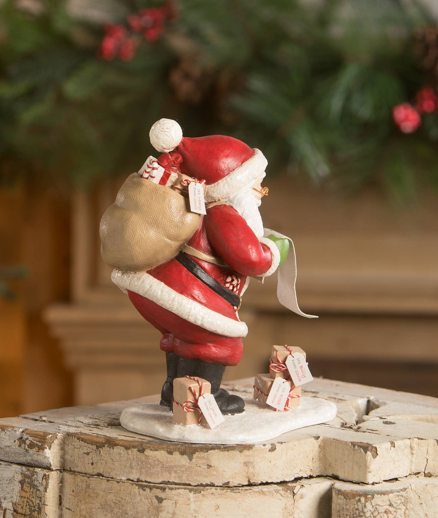 Checking It Twice Santa Christmas Collectible