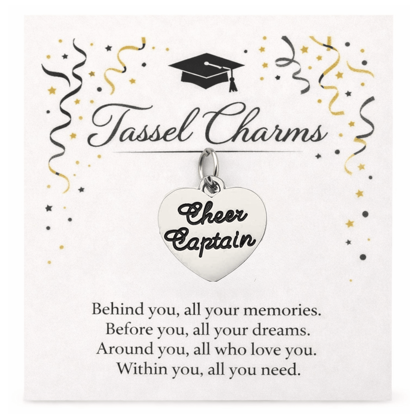 Cheer Graduation Tassel Charm - Nifty Decor & More