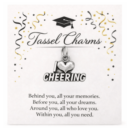 Cheer Graduation Tassel Charm - Nifty Decor & More