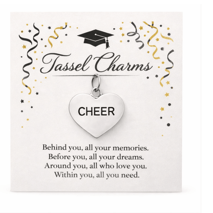Cheer Graduation Tassel Charm - Nifty Decor & More