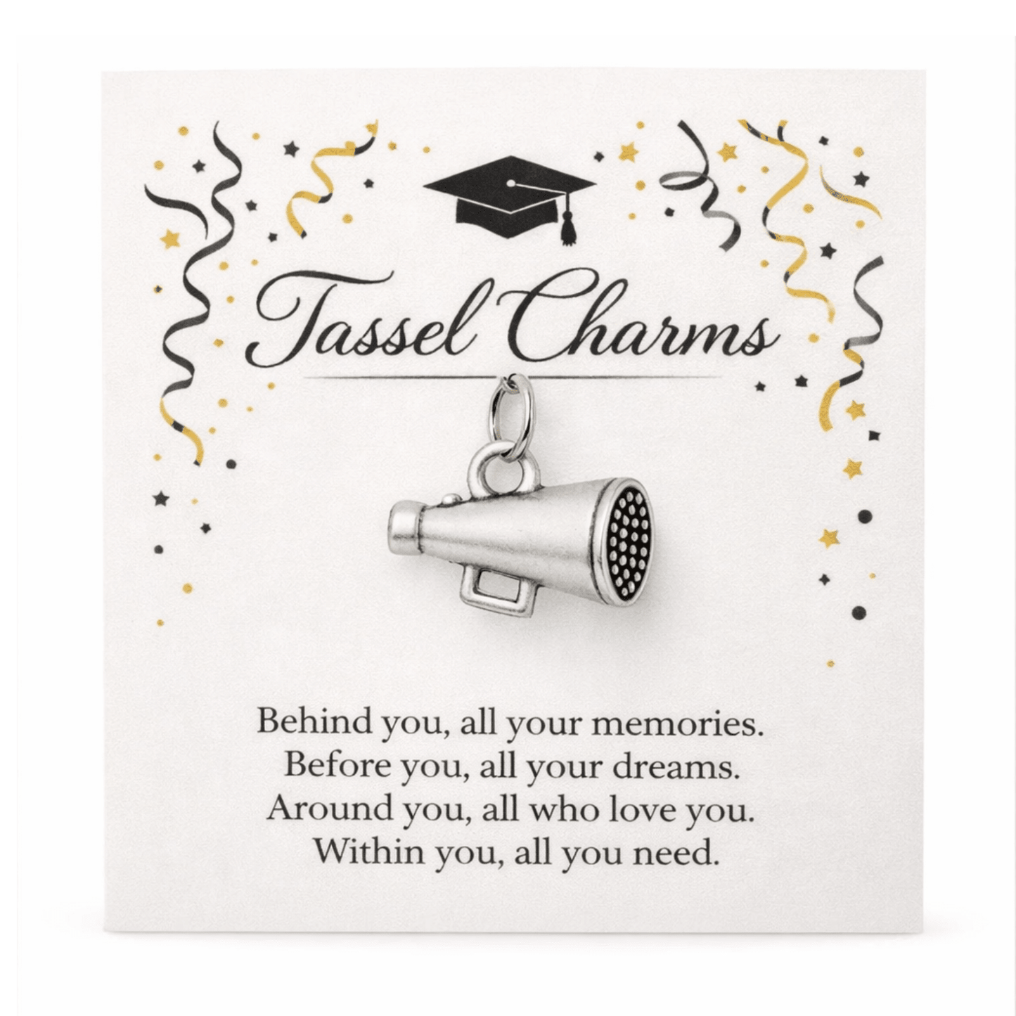 Cheer Graduation Tassel Charm - Nifty Decor & More