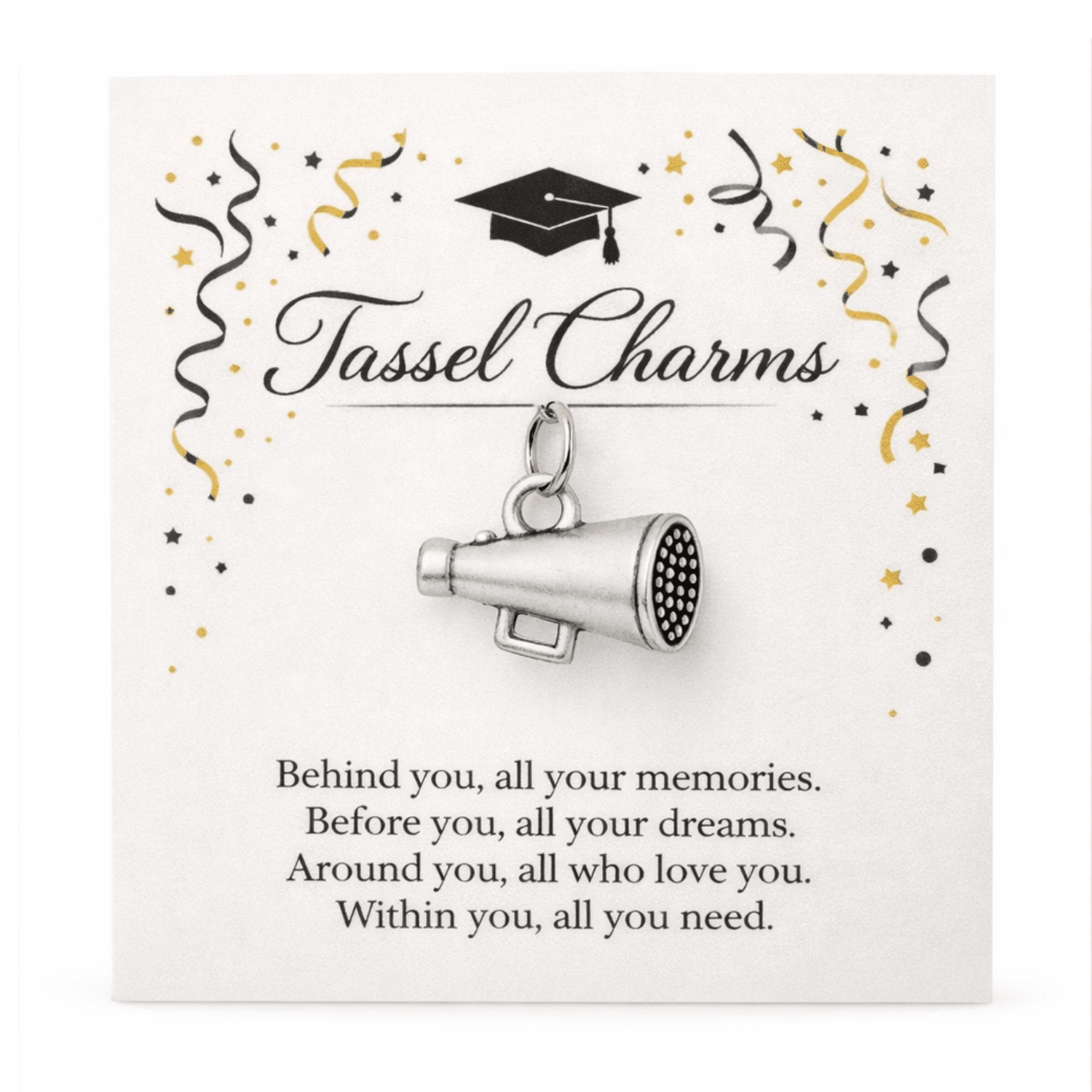 Cheer Graduation Tassel Charm - Nifty Decor & More