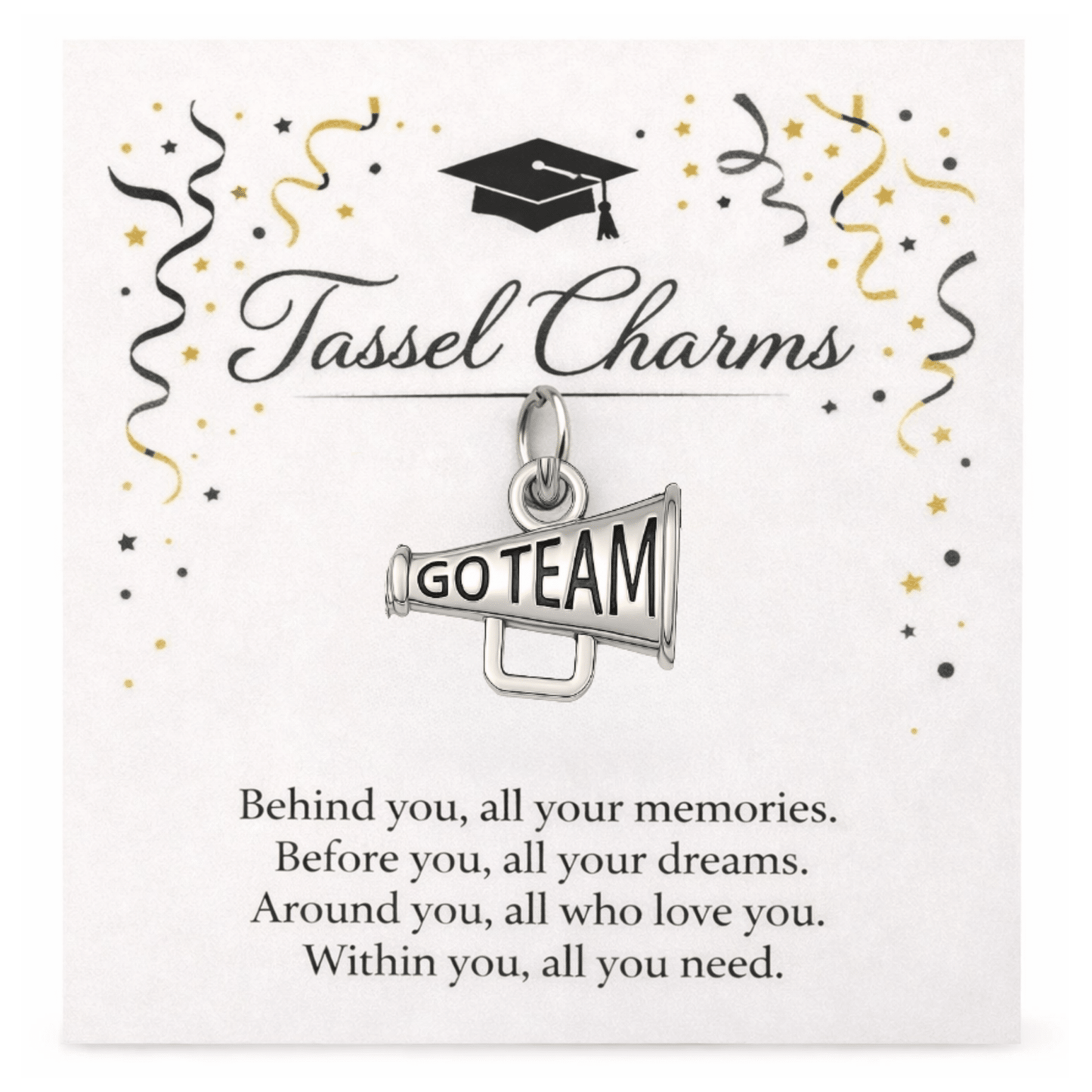 Cheer Graduation Tassel Charm - Nifty Decor & More