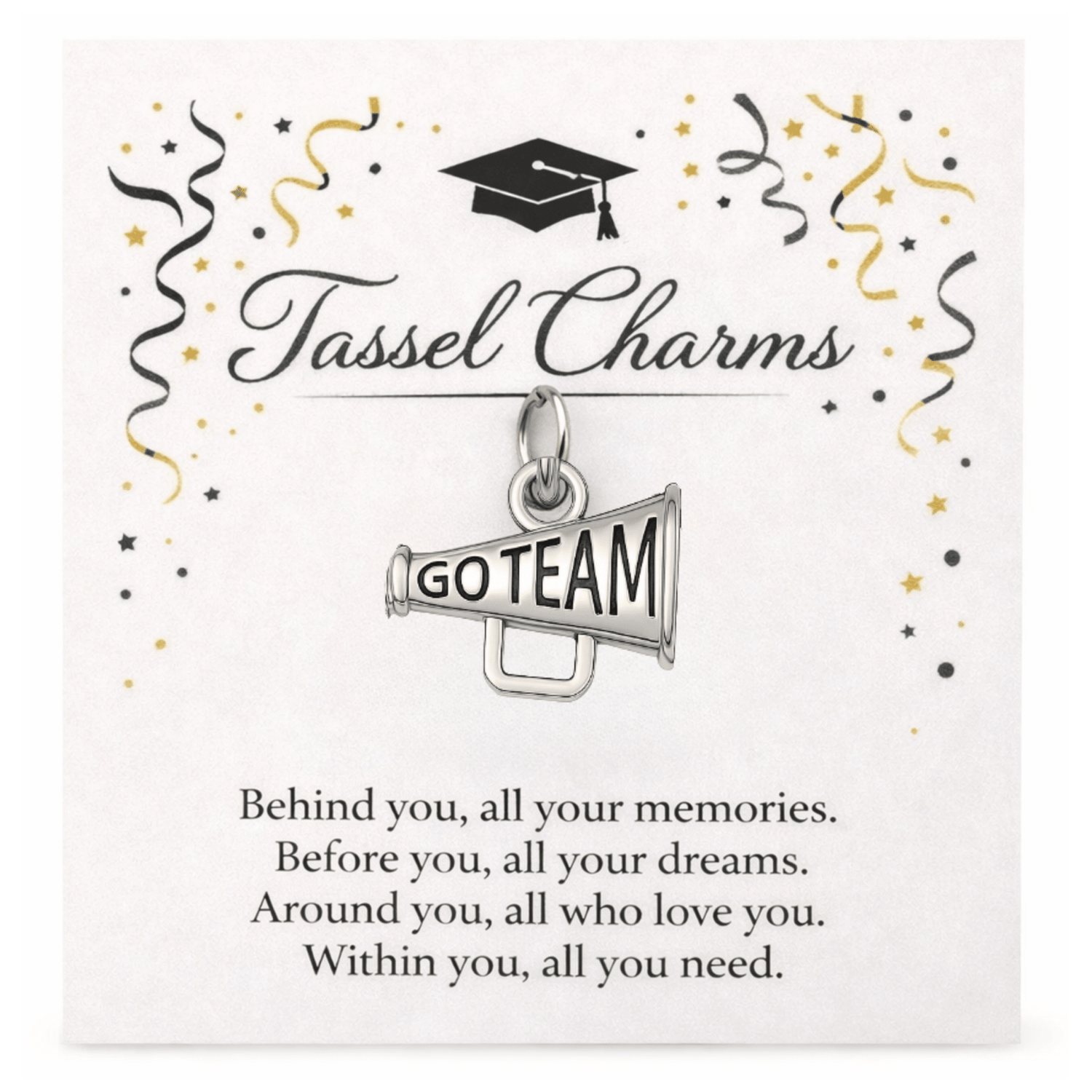 Cheer Graduation Tassel Charm - Nifty Decor & More