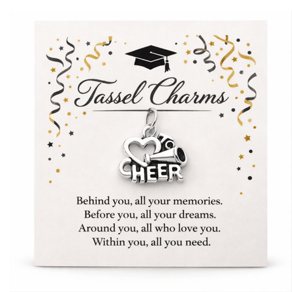 Cheer Graduation Tassel Charm - Nifty Decor & More