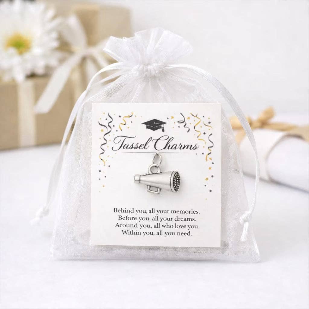 Cheer Graduation Tassel Charm - Nifty Decor & More