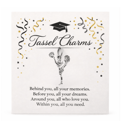 Cheer Graduation Tassel Charm - Nifty Decor & More