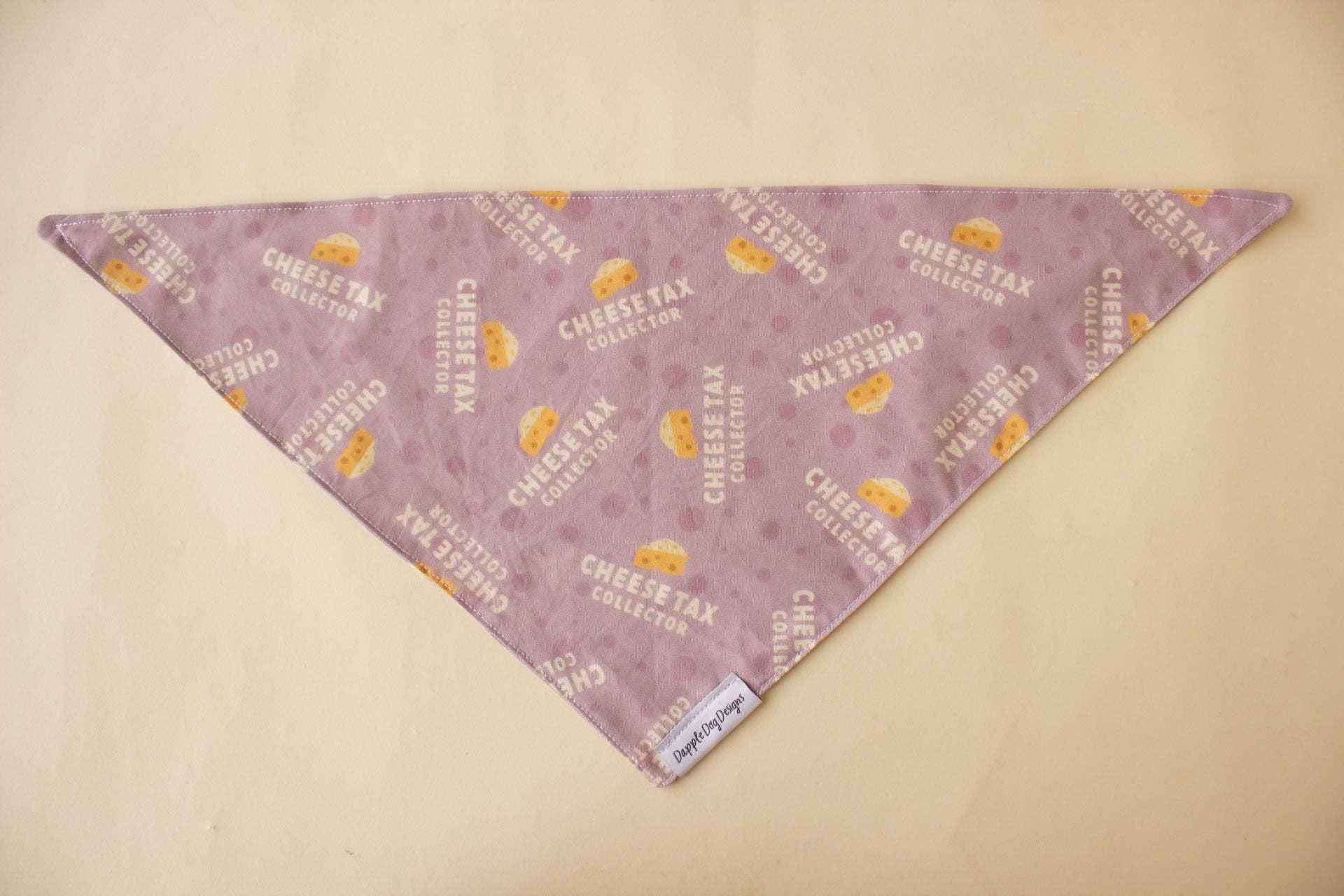 Cheese Tax Collector Bandana - Everyday Dog Over the Collar Bandana - Nifty Decor & More