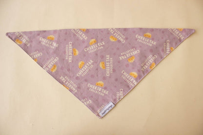 Cheese Tax Collector Bandana - Everyday Dog Over the Collar Bandana - Nifty Decor & More