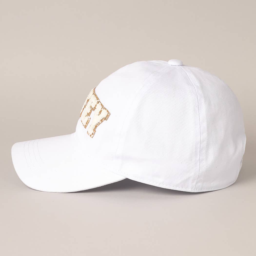 Chenille Letter Patch Baseball Cap - Nifty Decor & More