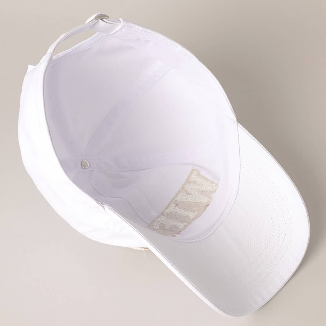Chenille Letter Patch Baseball Cap - Nifty Decor & More