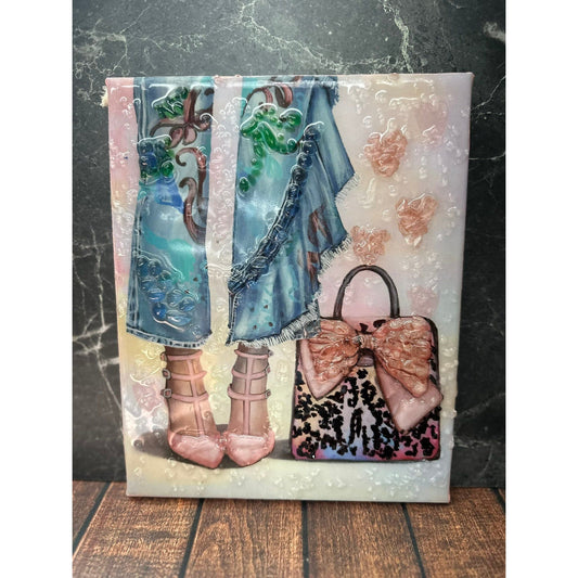Chic Girl Resin Frame Resin