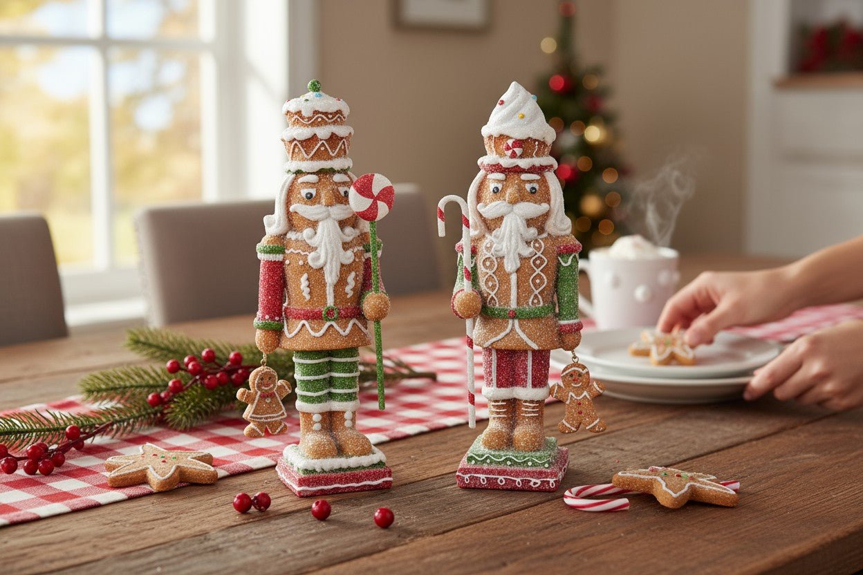 10" Christmas Resin Gingerbread Figurine Seasonal Decor