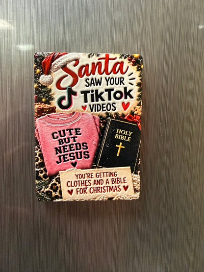 Christmas Funny Magnet - Nifty Decor & More