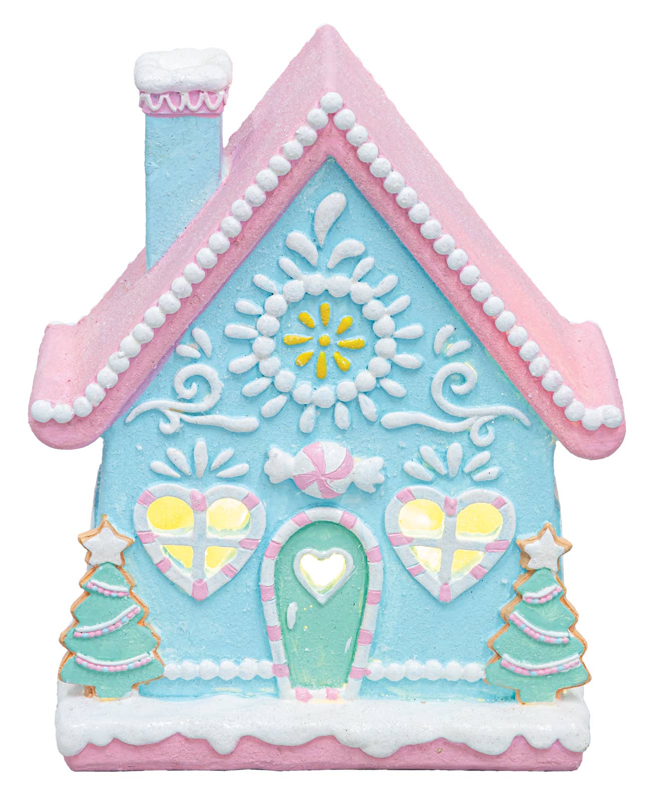 Christmas Ice Cream Cottage W Lights - Nifty Decor & More