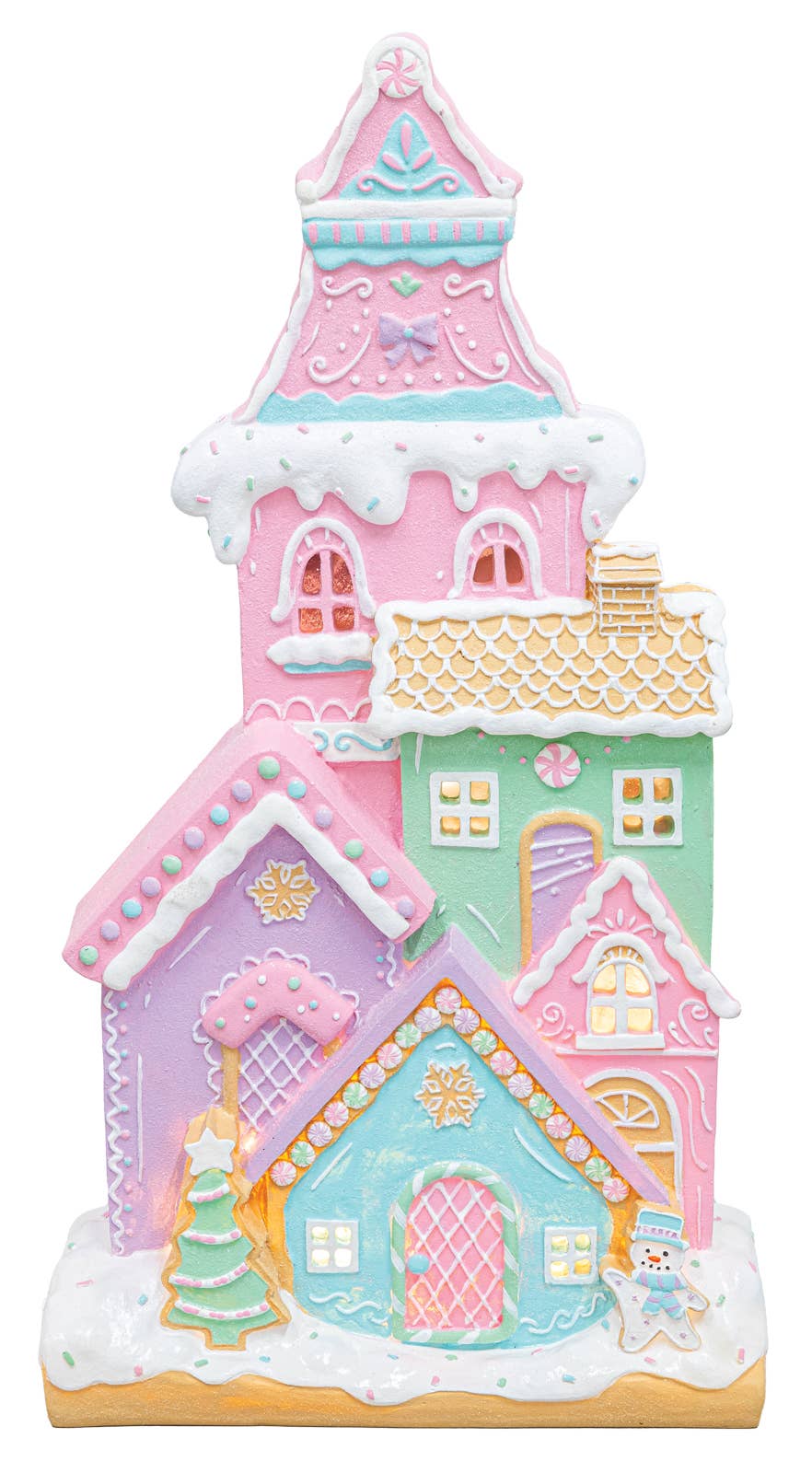 Christmas Ice Cream Townhomes W Lights - Nifty Decor & More