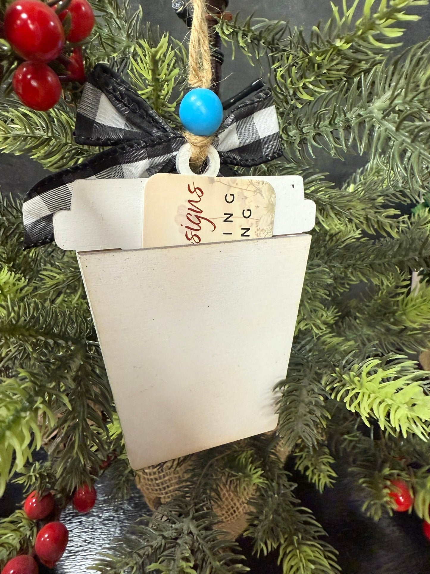 Christmas Latte Gift Card Ornaments - Nifty Decor & More