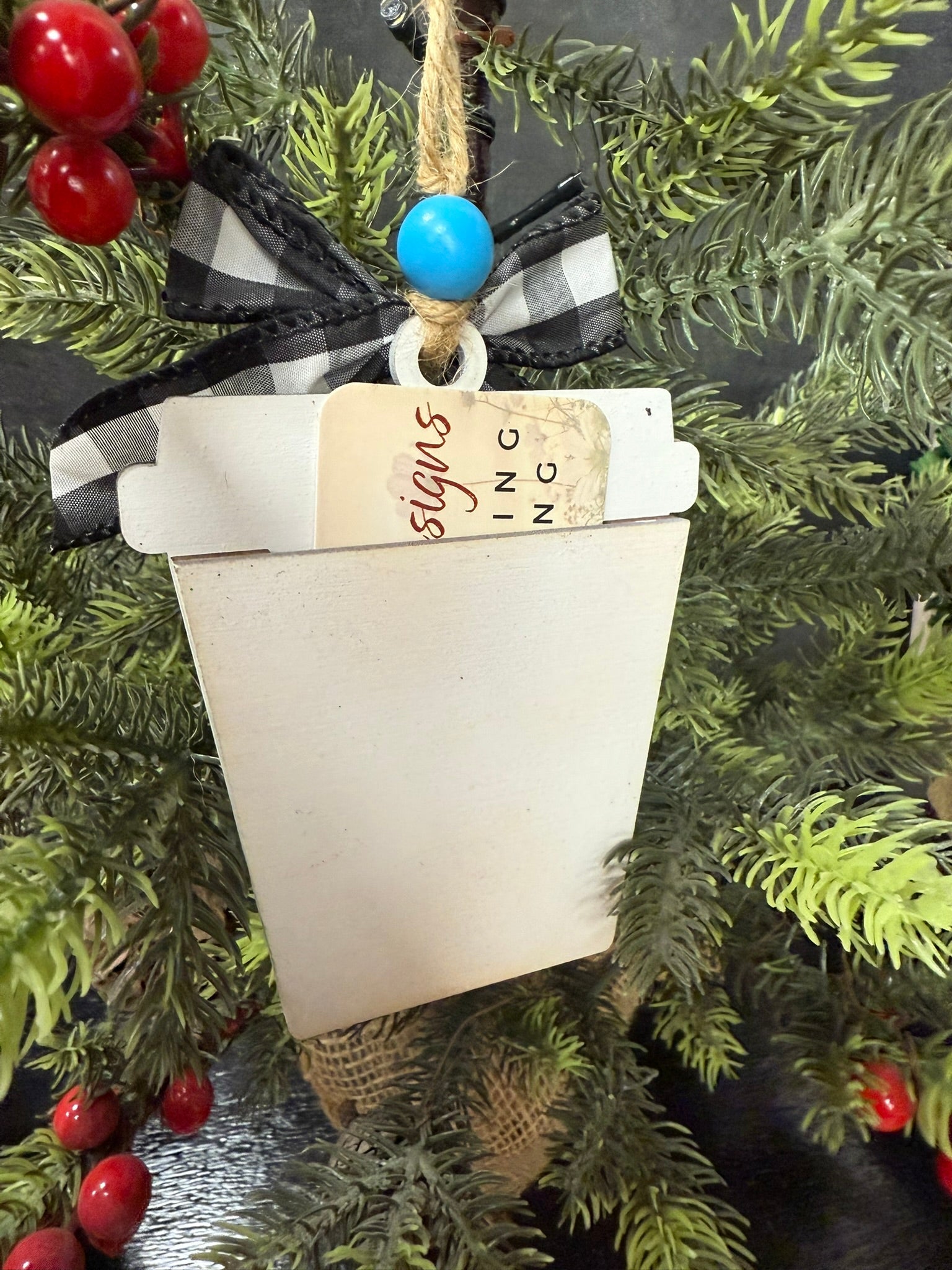 Christmas Latte Gift Card Ornaments - Nifty Decor & More