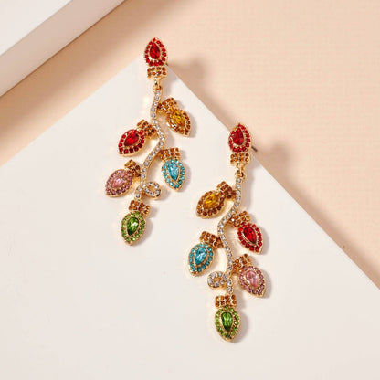 Christmas Lights Dangling Earrings - Nifty Decor & More