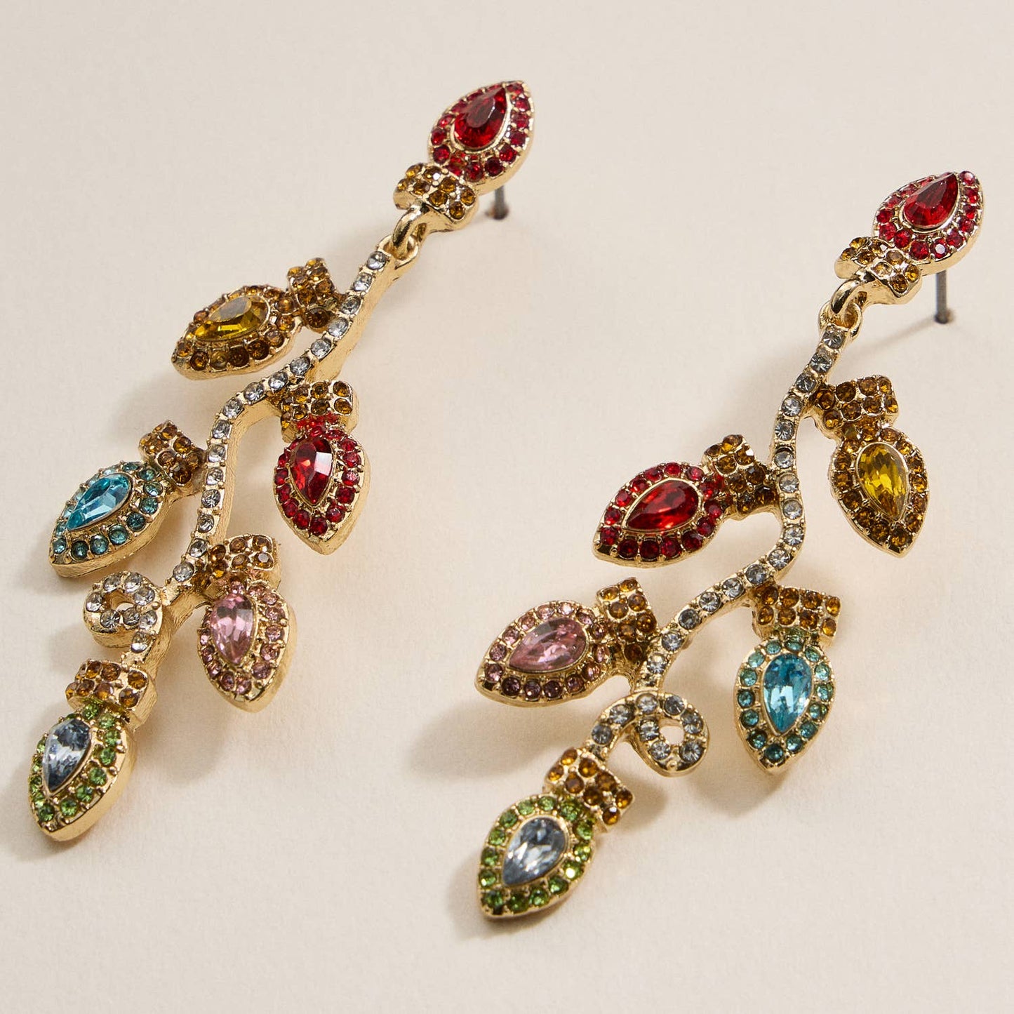 Christmas Lights Dangling Earrings