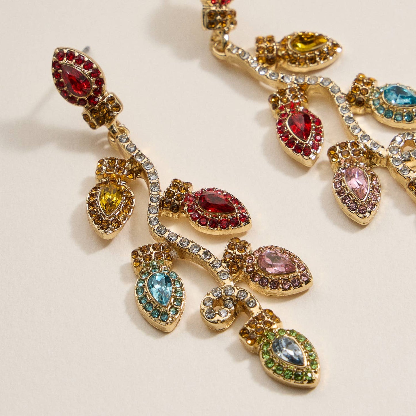 Christmas Lights Dangling Earrings