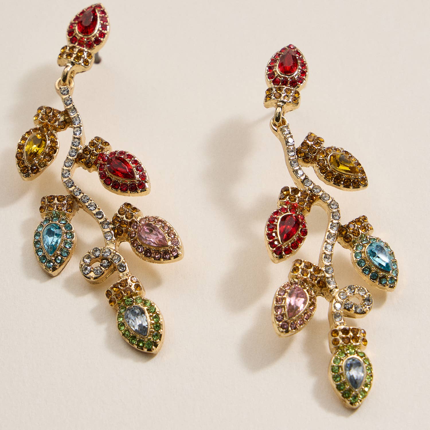 Christmas Lights Dangling Earrings