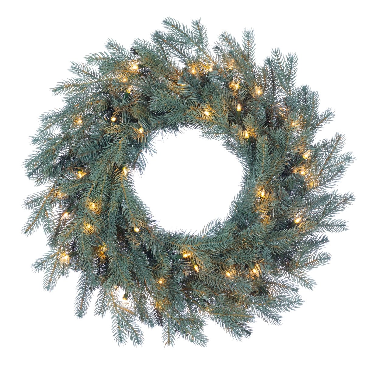 Christmas Natural Cut Pickwick Blue Spruce Wreath 24 in - Nifty Decor & More