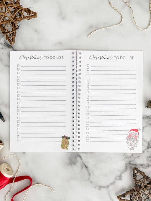 Christmas Planner & Jolly Notepad Combo