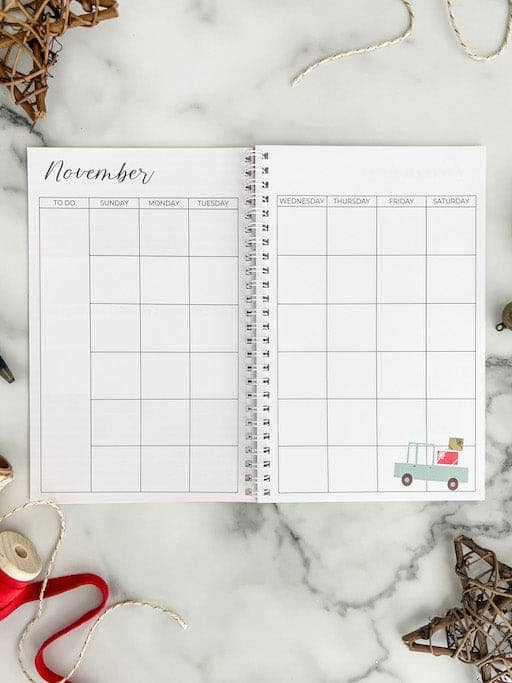 Christmas Planner & Jolly Notepad Combo