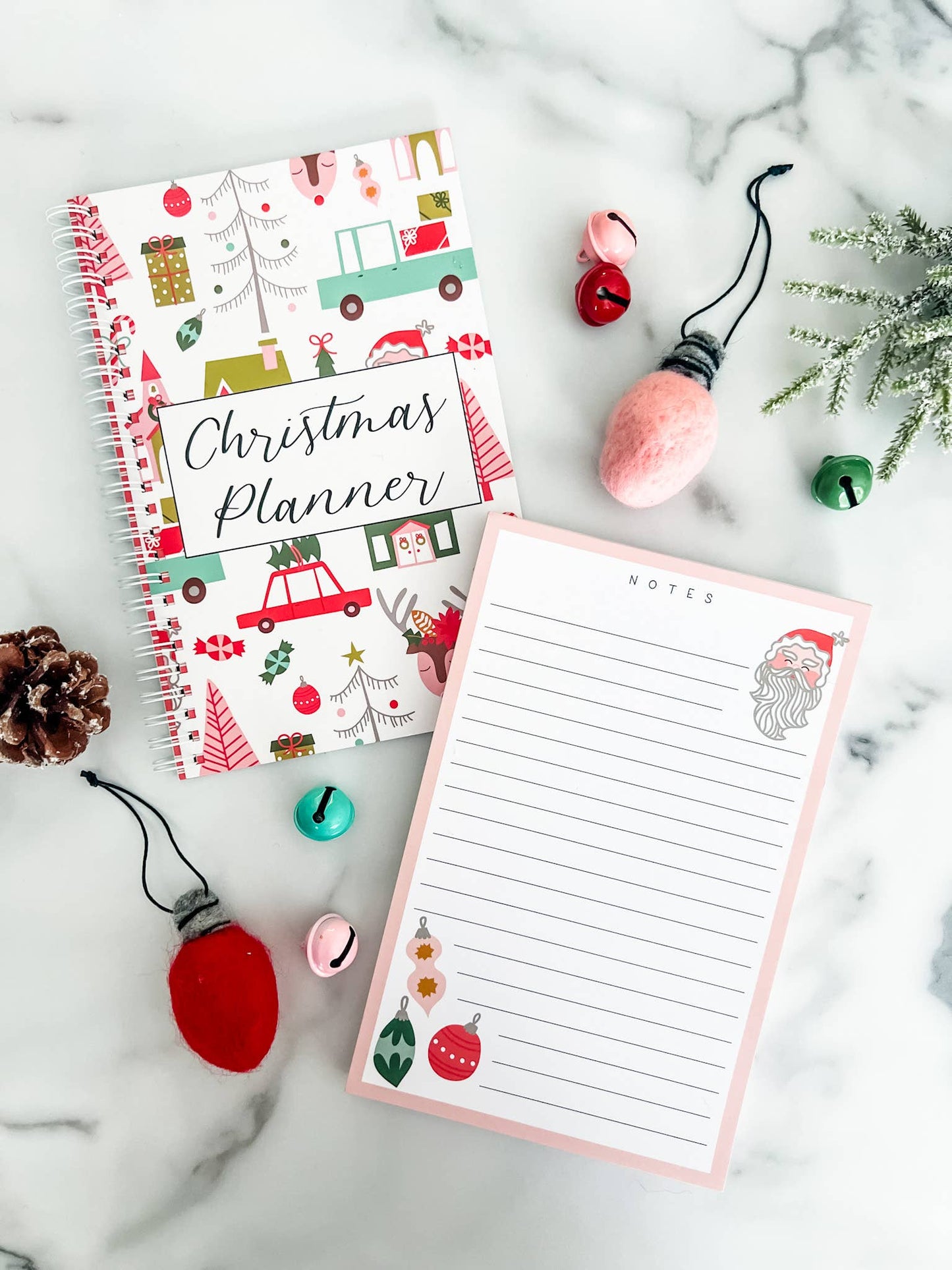 Christmas Planner & Jolly Notepad Combo