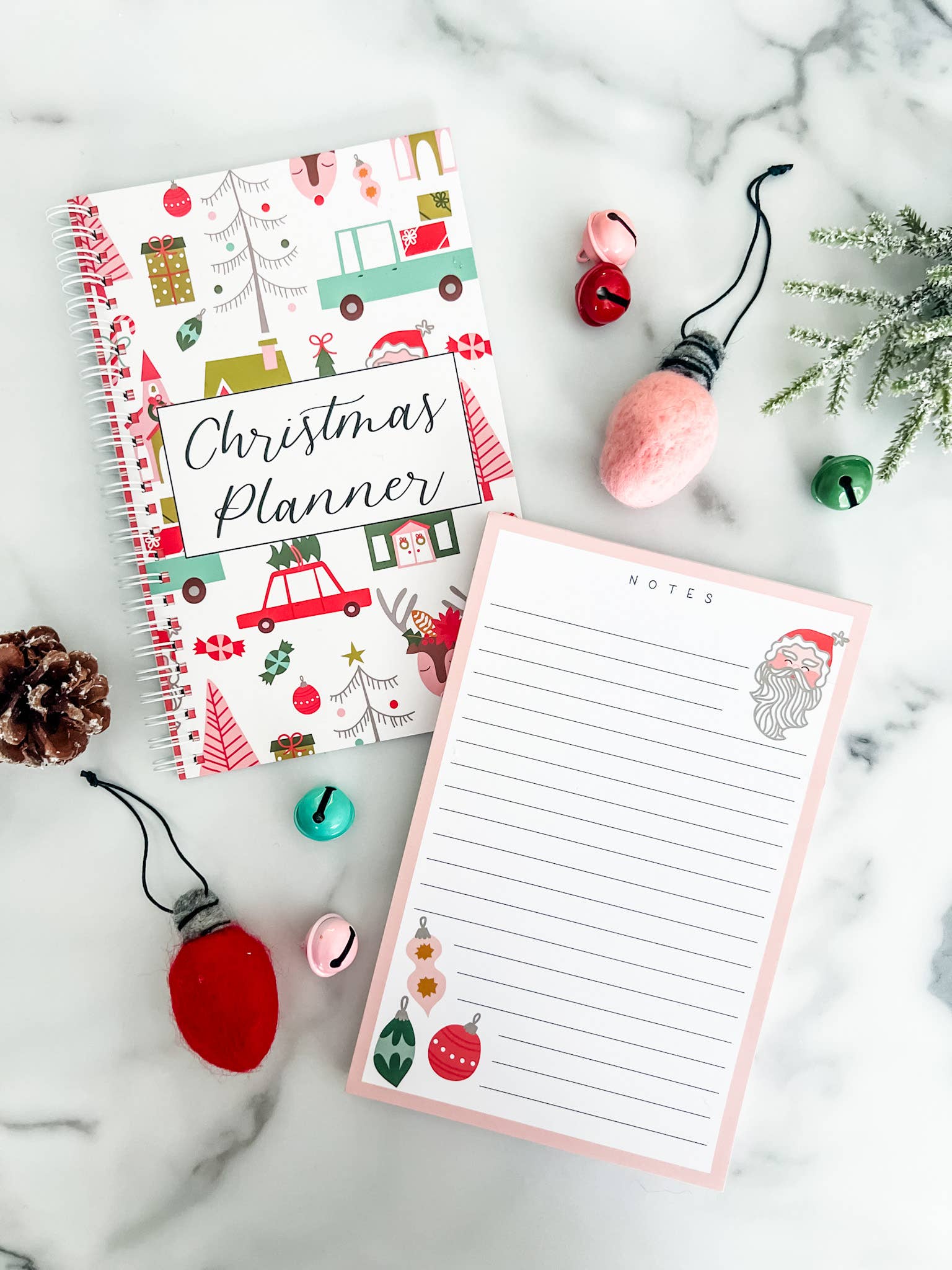 Christmas Planner & Jolly Notepad Combo