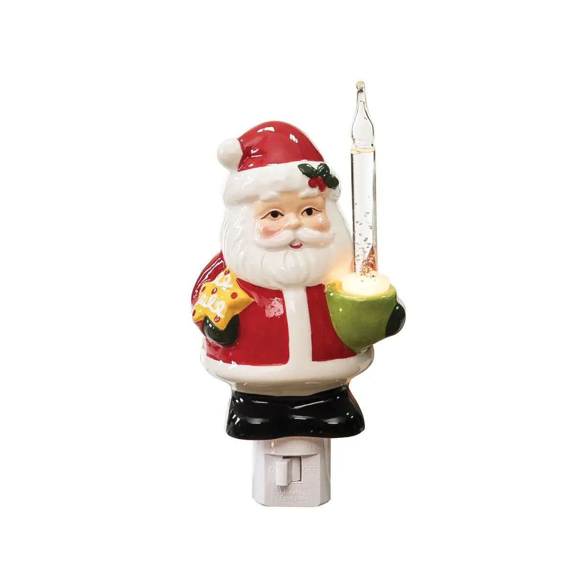 Christmas Santa Claus Bubble Night Light - Nifty Decor & More