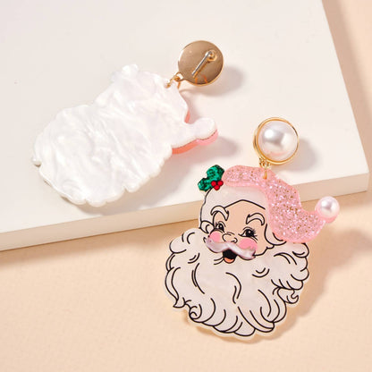 Christmas Santa Claus Dangling Earrings - Nifty Decor & More