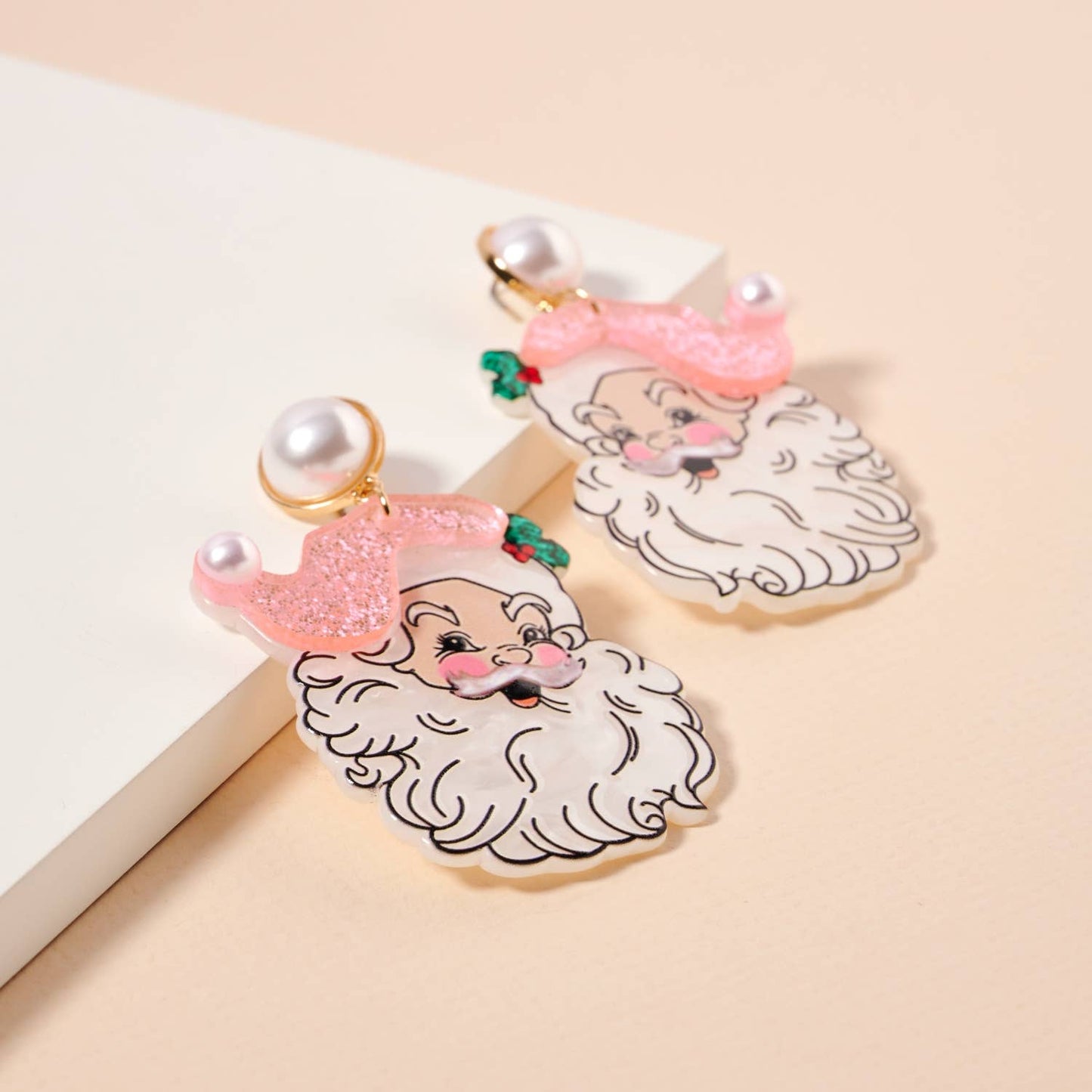 Christmas Santa Claus Dangling Earrings - Nifty Decor & More