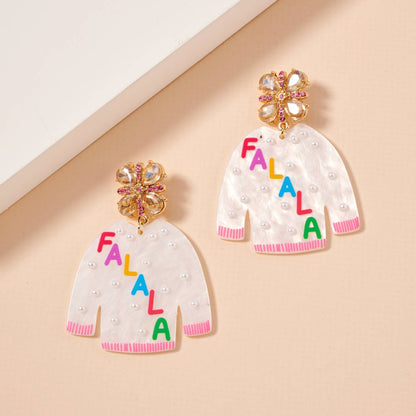 Christmas Ugly Sweater Dangling Earrings - Nifty Decor & More