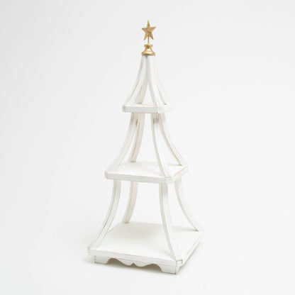 Christmas Wood Holiday Tree 27.75"H - Nifty Decor & More