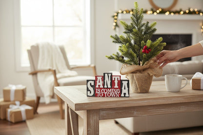 Christmas Word Blocks Christmas Shelf Sitter