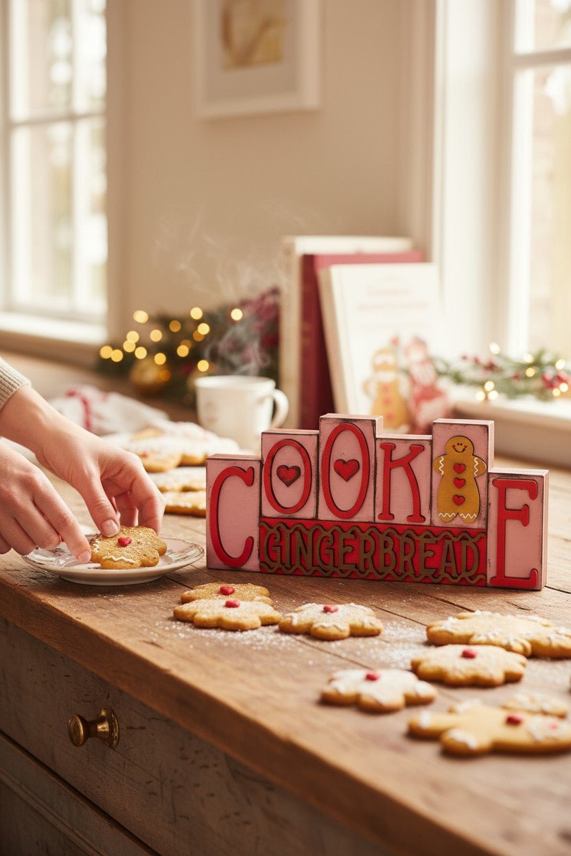 Christmas Word Blocks Christmas Shelf Sitter