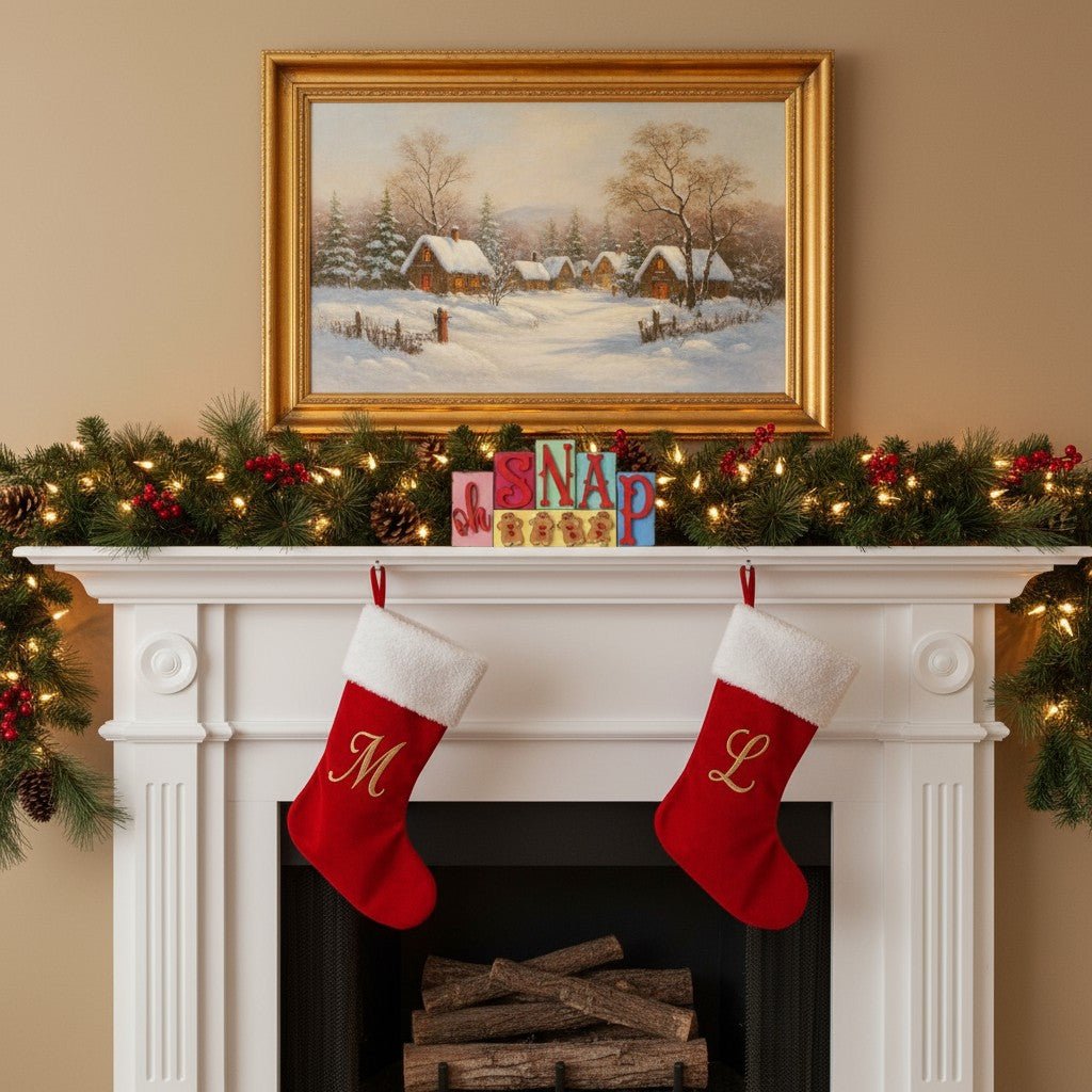 Christmas Word Blocks Christmas Shelf Sitter