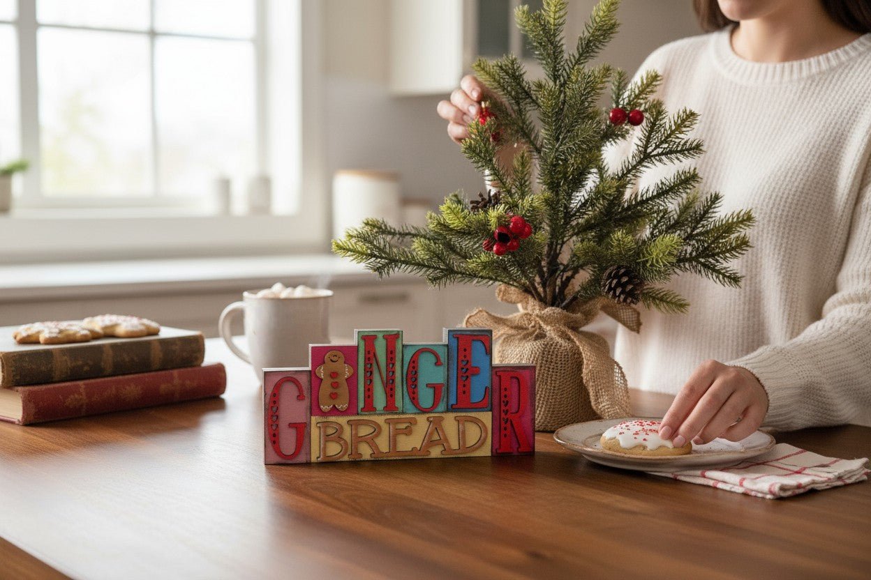 Christmas Word Blocks Christmas Shelf Sitter