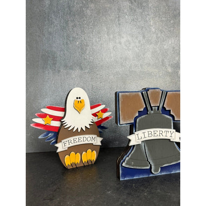 Chunky America Shelf Sitter Patriotic Shelf Sitter